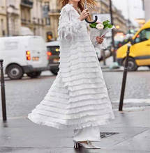 European American Women's Tassel Long Windbreaker Coat Top Middle East Large Cardigan Windbreaker Coat Heihe White Fashion Windb 2024 - buy cheap
