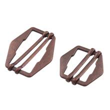 10pcs Red copper Alloy Slider Adjustable Belt Buckles Decoration DIY Accessory Sewing 25mm 35mm for Shoes Bags Shoulder Strap 2024 - купить недорого