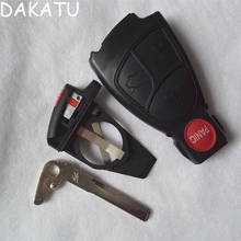 Смарт-брелок без ключа DAKATU, чехол с 4 кнопками для Mercedes Benz W220 ML350 + держатель аккумулятора + брелок для ключа, 3 + 1 кнопки 2024 - купить недорого