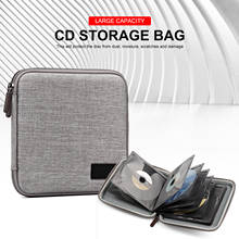 VCD Organizer 32 Discs CD Holder DVD Case Storage Faux Leather Zipper Bag Case Sleeve 2024 - buy cheap