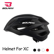 Велосипедный шлем BOLANY с козырьком из поликарбоната и пенополистирола, безопасная велосипедная шапка в форме XC, аксессуары для горного и дорожного велосипеда, спортивные сверхлегкие, 255 г 2024 - купить недорого
