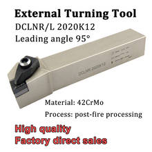 Portaherramientas de torneado externo DCLNR2020K12 DCLNL2020K12, cortador de torno CNC DCLNR DCLNL para herramientas de torneado, insertos de carburo CNMG1204 2024 - compra barato