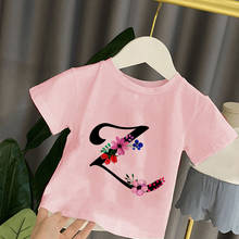 Childrens T-Shirt Children Boy Girls Kids Kid's Shirts Child Baby Toddler Alphabet Harajuku Party Tee Tops Clothing Short Tees 2024 - buy cheap