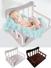 Реквизит для детской фотосъемки студия Детская фотография Маленькая деревянная кровать реквизит для новорожденных/полная луна сто дней фотография вспомогательный 2024 - купить недорого