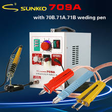 SUNKKO 709A máquina de solda a ponto da bateria power pack bateria de lítio pequena caneta de solda de solda elétrica máquina de solda 2024 - compre barato