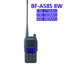 New Baofeng  Walkie Talkie BF-A58S 5W Tri Band 136-174MHz  200-260MHz 400-480MHz Handheld Radio Station 2200mAh  Amateur Radio 2024 - buy cheap