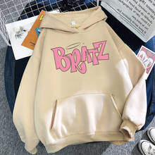 Bratz Letter print hoodie Autumn winter Sweatshirt unisex men and Women's Casual student Fashion Hooded Sweatshirt Long Sleeve 2024 - купить недорого