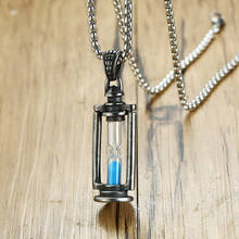 Классическое стеклянное часовое стеклянное мужское ожерелье с кулоном из нержавеющей стали, обещаем любовь, память, подарки студентам