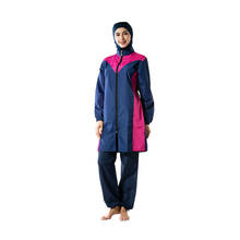 Feminino plus tamanho roupa de banho moda islâmica beachwear muçulmano maiô calças hijab com capuz burkinis temperamento elegante 2024 - compre barato