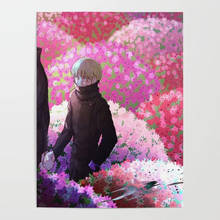 Hd imprime arte da parede jujutsu kaisen pintura em tela decoração para casa modular anime flor mar cartaz sala de estar sem quadro imagens 2024 - compre barato