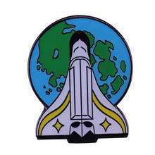 The Last of Us Part 2 Ellie Space Rocket Enamel Pin Video game brooch Blue Earth Ready to Ship 2024 - buy cheap