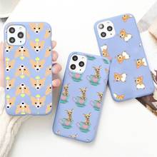 Chihuahua dog cute painting Phone Case Candy Color for iPhone 6 7 8 11 12 s mini pro X XS XR MAX Plus 2024 - buy cheap