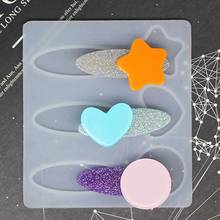 DIY Crafts Resin Silicone Epoxy Mold Hair Clip Barrette Mould Crystal Epoxy Resin Making Tool 2024 - buy cheap