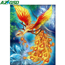 AZQSD 5D DIY Diamond Embroidery Phoenix Mosaic Handmade Gift Diamond Painting Animal Needlework Home Decoration Full Kits 2024 - buy cheap
