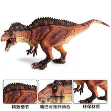Новая детская игрушка динозавр Юрского периода, однотонная модель динозавра шпинозавра, украшения, имитация животного, тираннозавр 2024 - купить недорого
