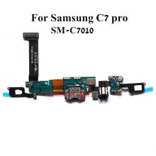 Original USB Charging Dock Port Flex cable For Samsung C7 pro C7010 Charger plug board+Home Return Sensor Microphone Replacement 2024 - buy cheap