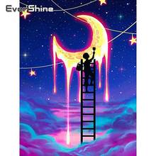 EverShine Diamond Painting Moon Full Square Round Diamond Embroidery Landscape Cross Stitch Kits Night Sale Rhinestones Art 2024 - buy cheap