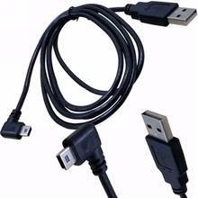 1.5M/5FT 3M/10FT USB 2.0 A Male Plug to Mini 5 Pin Left Angled 90 Degree Plug Data Cable Cord Digital Cable Accessories 2024 - buy cheap