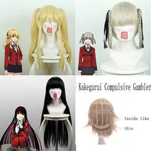 Kakegurui-Peluca de cabello sintético para jugador, pelo sintético para Cosplay, Momobami, Kirari, Jabami, Yumeko, Mary Saotome 2024 - compra barato