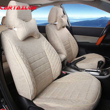 CARTAILOR-fundas de asiento de automóviles para Mitsubishi ASX 2013, 2014, 2015, 2016, conjunto de funda de asiento de lino, Protector gris 2024 - compra barato