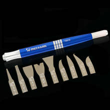 MECHANIC Non-Slip Metal Scalpel Knife Kit Cutter Engraving Craft Carving Knives+9pcs Blades Phone PCB Stencil Repair Hand Tools 2024 - buy cheap