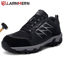 LARNMERN Steel Toe Safety Shoes for Men Lightweight Anti-Smashing Work Boots Breathable Sneakers work shoes men 2024 - buy cheap
