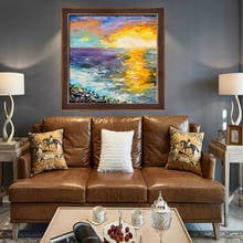 Pintura al óleo hecha a mano, cuadro grande, decoración de salón, lienzo moderno, arte de pared grande, cuadro pintado a mano, sin marco 2024 - compra barato