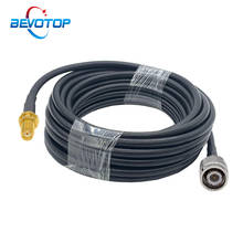 Conector macho RG58 TNC a conector hembra SMA, Cable Coaxial RF de 50 ohmios, Cable de extensión de RG-58, puente de 50CM, 1M, 2M, 5M, 10M, 15M 2024 - compra barato