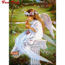 Pintura de diamante uso doméstico 5d olho de anjo em jardim gatinho bordado completo quadrado broca redonda adesivo mosaico strass ponto cruz 2024 - compre barato