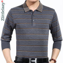 2022 Brand Casual Striped Fitness Long Sleeve Polo Shirt Men Poloshirt Jersey Luxury Mens Polos Tee Shirts Dress Fashions 81007 2024 - buy cheap