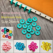 30pcs 24mm Colorful Plastic Mushroom Hole Binder Discs Planner Binder Ring Notebook Disc Binding Mushroom Rings Binding Supplies 2024 - buy cheap