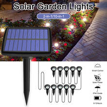 Luz LED Solar para césped, lámpara COB de jardín para césped, al aire libre, con punta, para tierra, paisaje, camino 2024 - compra barato