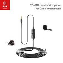 YC-VM10 6m Lavalier Microphone For Android Phone Mac Vlog YouTube Microphone DSLR Camera Audio Video With Audio adapter VS BY-M1 2024 - buy cheap