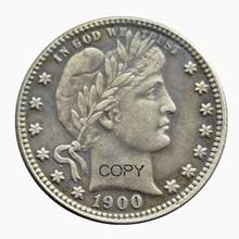 US 1900 P/S/O Barber Quarter Dollars Silver Plated Copy  Coin 2024 - buy cheap