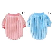 Pet Dogs Thickened Cashmere Stripe Warm Costume Puppies Autumn Winter Sweater For Small Medium Dogs 2024 - buy cheap