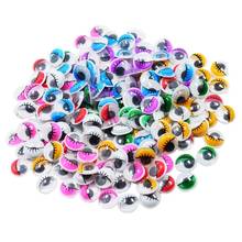 168pcs Self Adhesive Sticky Wiggle Googly Eyelash Eyes Assorted Color for kids Clothes Scrapbooking Puppets 12mm 2024 - buy cheap