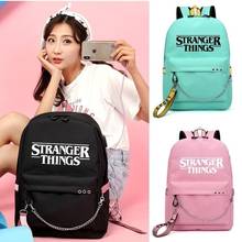 Stranger Things Backpack Multifunction USB Charging Travel Canvas For Teenagers Boys Girls School Bag Women Chain Bags 2024 - buy cheap