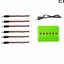 EBOYU 6 in 1 USB Balance Charger for 3.7V (1S) Lipo Battery of A15 A15H RC Quadcopter Drone With Convert Cable 2024 - buy cheap