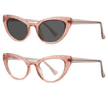 Brand Design Small Frame Cat Presbyopia Glasses Transition Sunglasses Photochromic Reading Glasses Men Points for Reader NX 2024 - compre barato