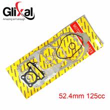 Glixal GY6 125cc 52.4mm complete full Paper Gasket Set for 152QMI Scooter Moped ATV Go-Kart Engine 2024 - buy cheap