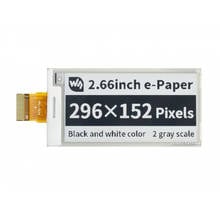 Waveshare 296*152, 2.66inch e-Paper E-Ink Raw Display Panel, Black / White 2024 - buy cheap