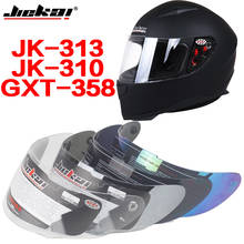 Máscara de casco de motocicleta, máscara de cara completa, visera jiekai-313, enlace especial con gafas, jk-310 2024 - compra barato