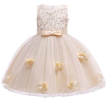 2021 verão bebê menina tutu vestido crianças vestidos para meninas crianças roupas sem mangas vestido de aniversário princesa vestido de festa flor 2024 - compre barato