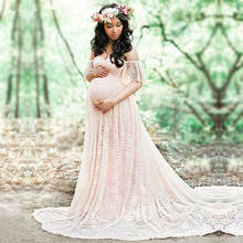 Длинная Одежда для беременных платье для беременных реквизит для фотосъемки платья для фотосъемки макси платья для беременных женщин одежда 2024 - купить недорого