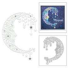 2020 New Crescent Moon Sleeping Face Metal Cutting Dies and Lace Star Die Cut Scrapbooking For Crafts Card Making No Stamps Sets 2024 - buy cheap