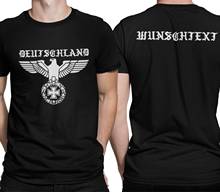 Germany Men T-Shirt Wish Text Empire Eagles Deutsches German Army Wehrmacht Short  Casual  Cotton  men clothing 2024 - buy cheap