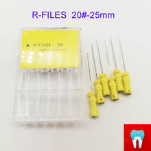 Revestimento dental r para canal, 6 peças 20 #25mm, materiais para odontologia, instrumentos de uso manual, aço inoxidável 2024 - compre barato