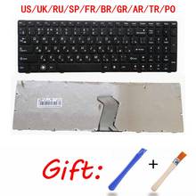 US/UK/RU/SP/FR/BR/GR/AR/TR/PO New laptop keyboard FOR LENOVO IdeaPad G570 Z560 Z560A Z560G Z565 G575  G780 G770 2024 - buy cheap