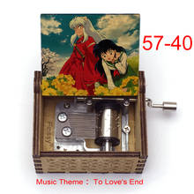 Inuyasha/o amor do final da música, tema que muda o tempo/amor ao toque do timekagome kikyo, caixa de música de madeira, presente 2024 - compre barato