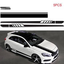 5Pcs Car Side Door Body Hood Rearview Mirror Decal Stripes Sticker Racing Decals Car Styling 2024 - buy cheap
